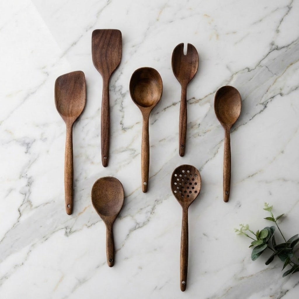 Ustensiles en bois Fabrication à la main