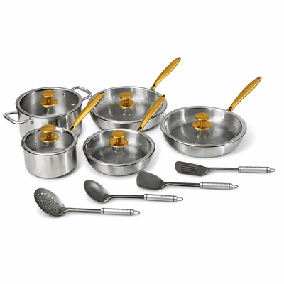 Komplettes Signature-Kochgeschirrset aus Titan (14-teilig)