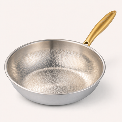Wok en titane Pro - Manche Or