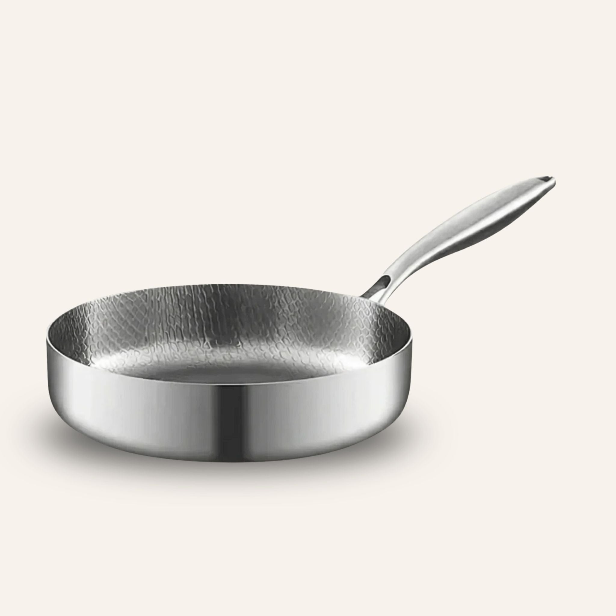 Poêle profonde martelée en titane