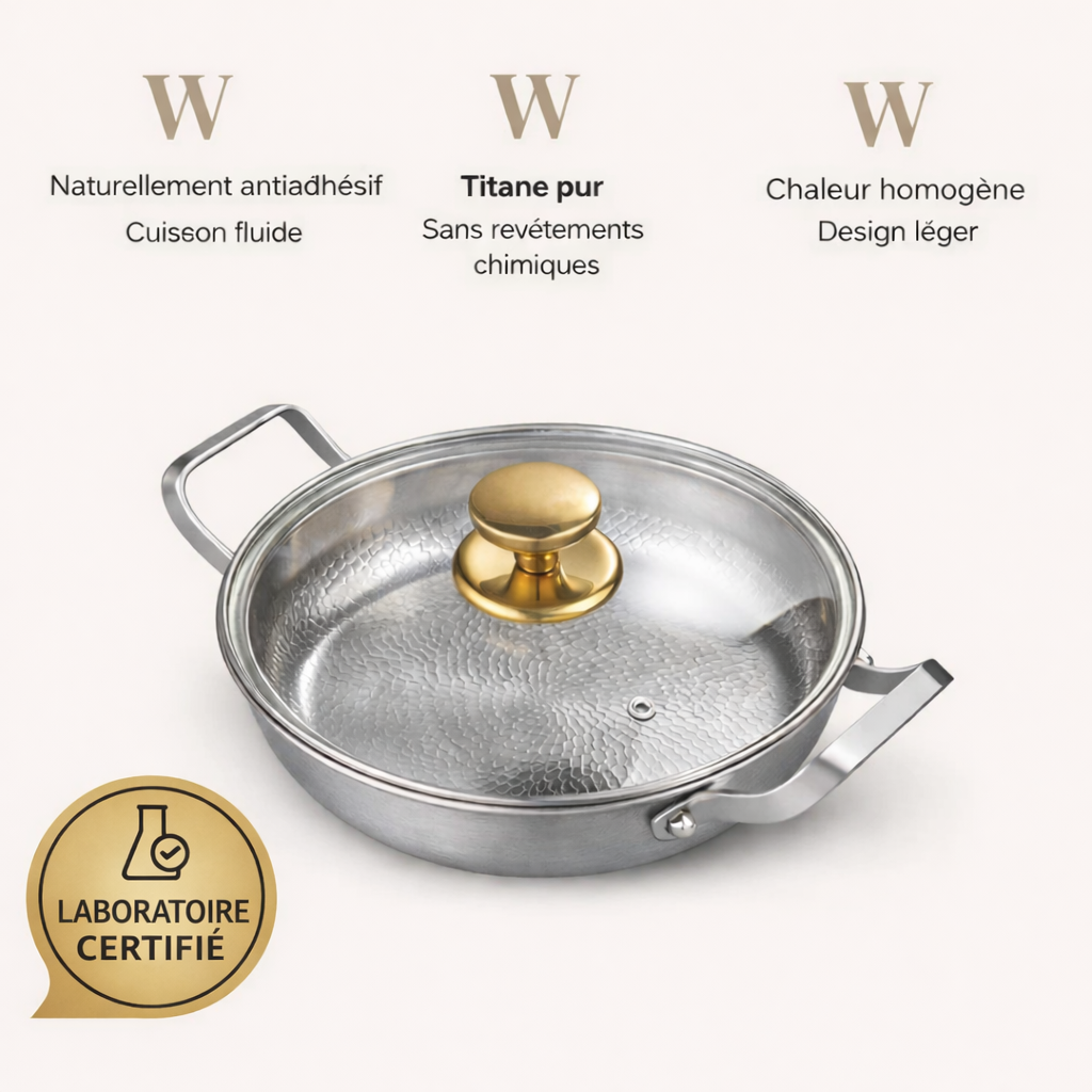 Poêle sauté à deux poignées