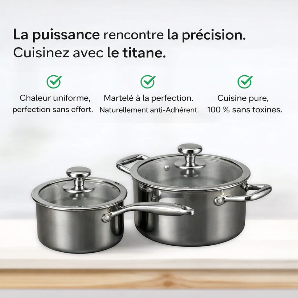 Marmite en titane