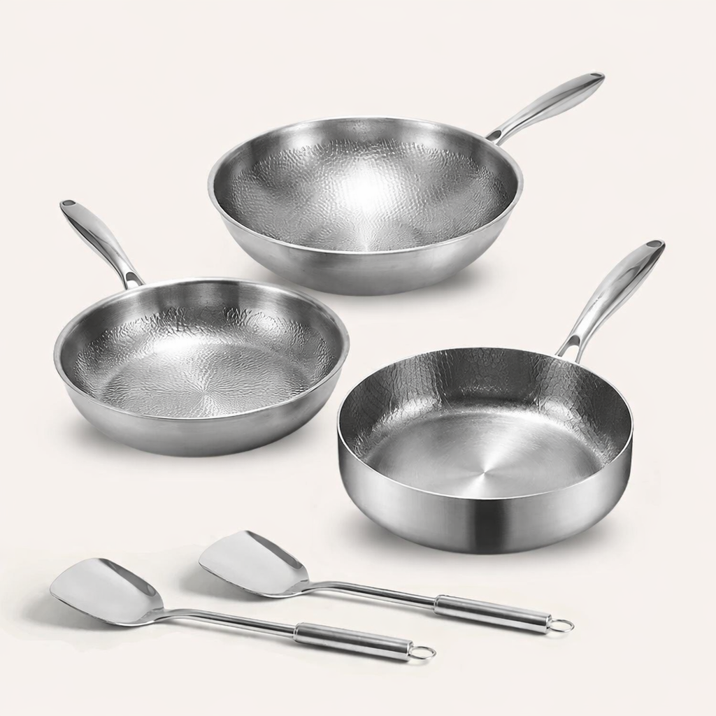 Batterie de cuisine en titane Pro
