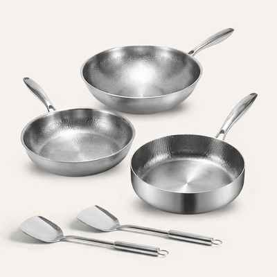 Batterie de cuisine en titane Pro