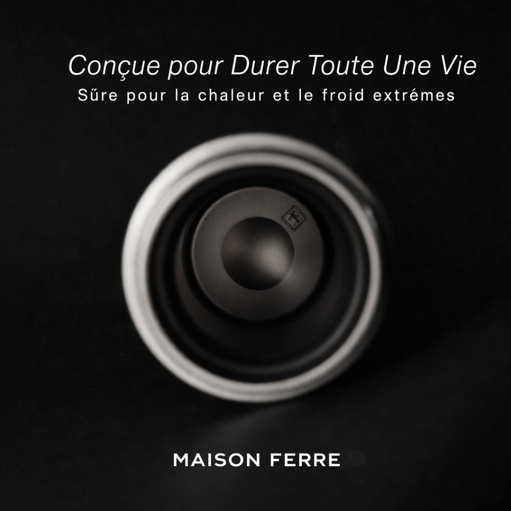 Maison Ferré® – Bouteille d'Eau 100% Titane Pur Buvez Pur. Vivez Mieux.