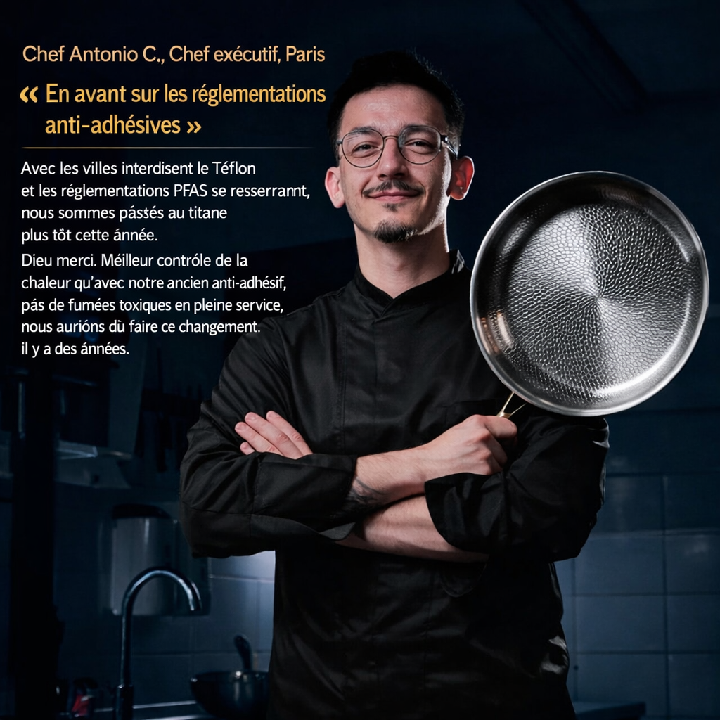 Set Complet Signature en Titane Pur (8 Pièces)