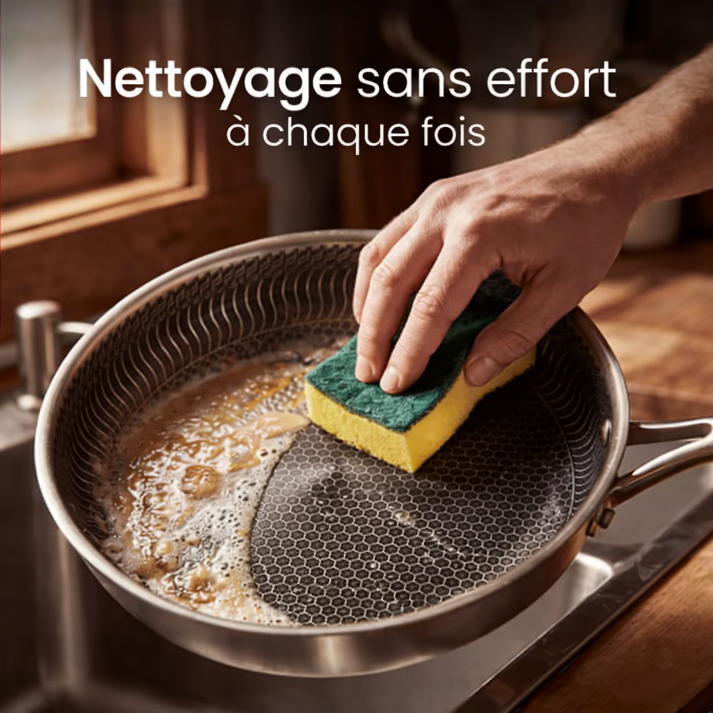 Poêle en Titane Structuré