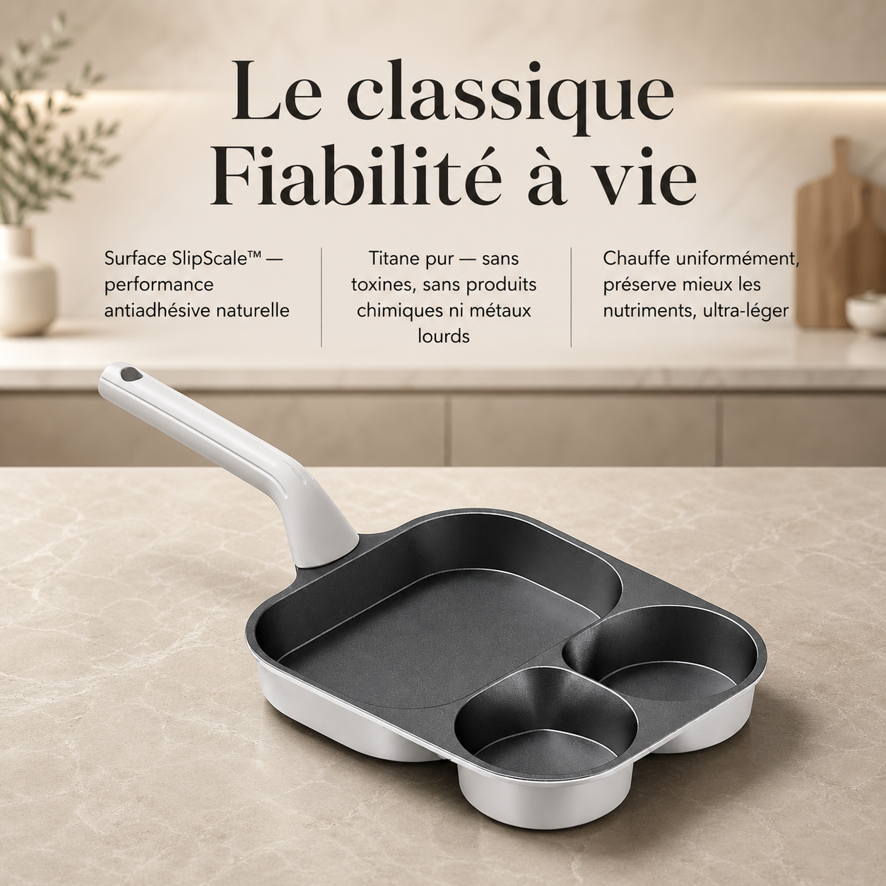 Poêle Petit-Déjeuner en Titane