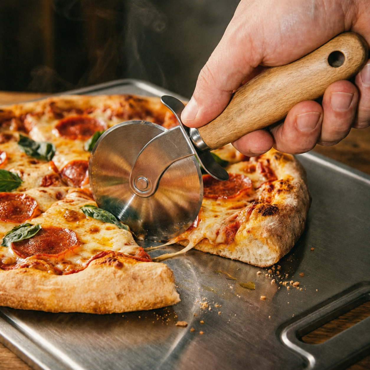 Roulette à pizza