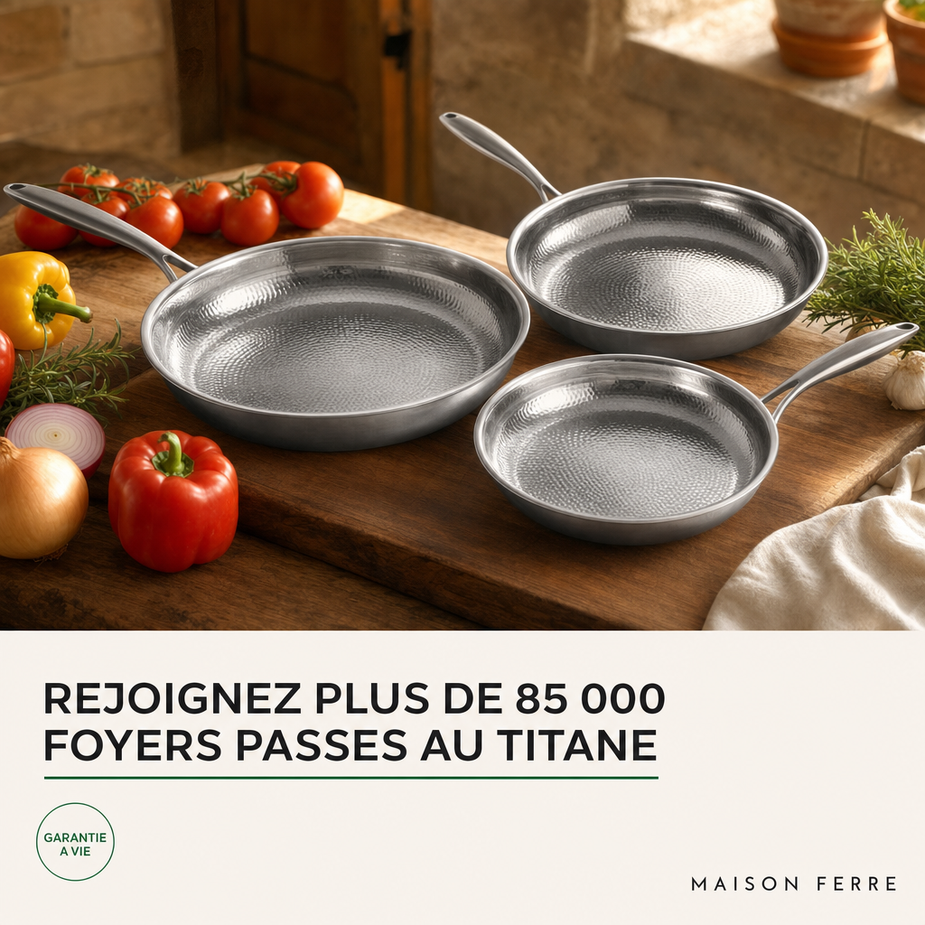Détail du titane pur Maison Ferre®