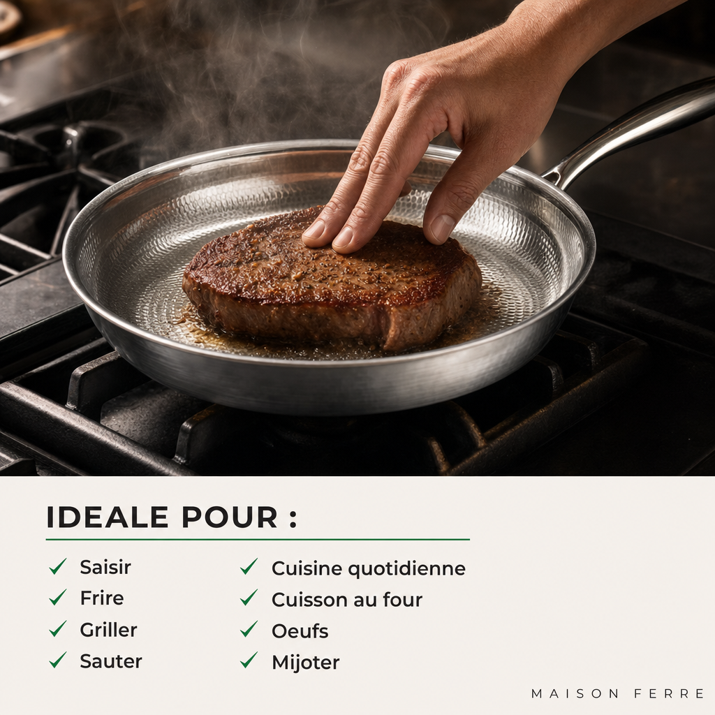 Détail du titane pur Maison Ferre®
