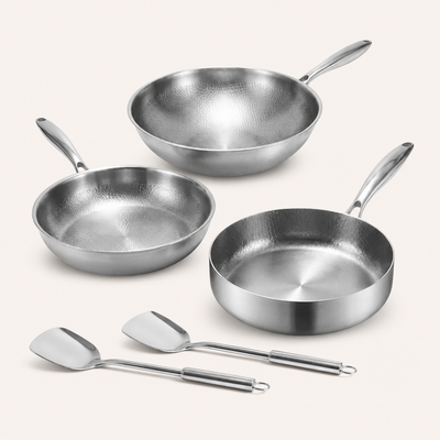 Batterie de cuisine en titane Pro