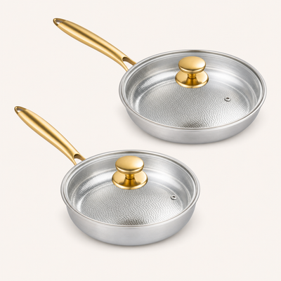 Poêle essentielle en titane Pro + Poêle haute en titane Pro