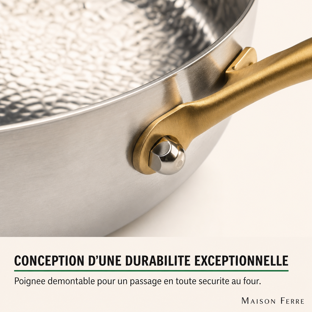 Détail du titane pur Maison Ferre®